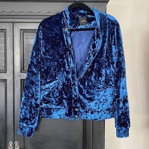 Joes blue velvet jacket